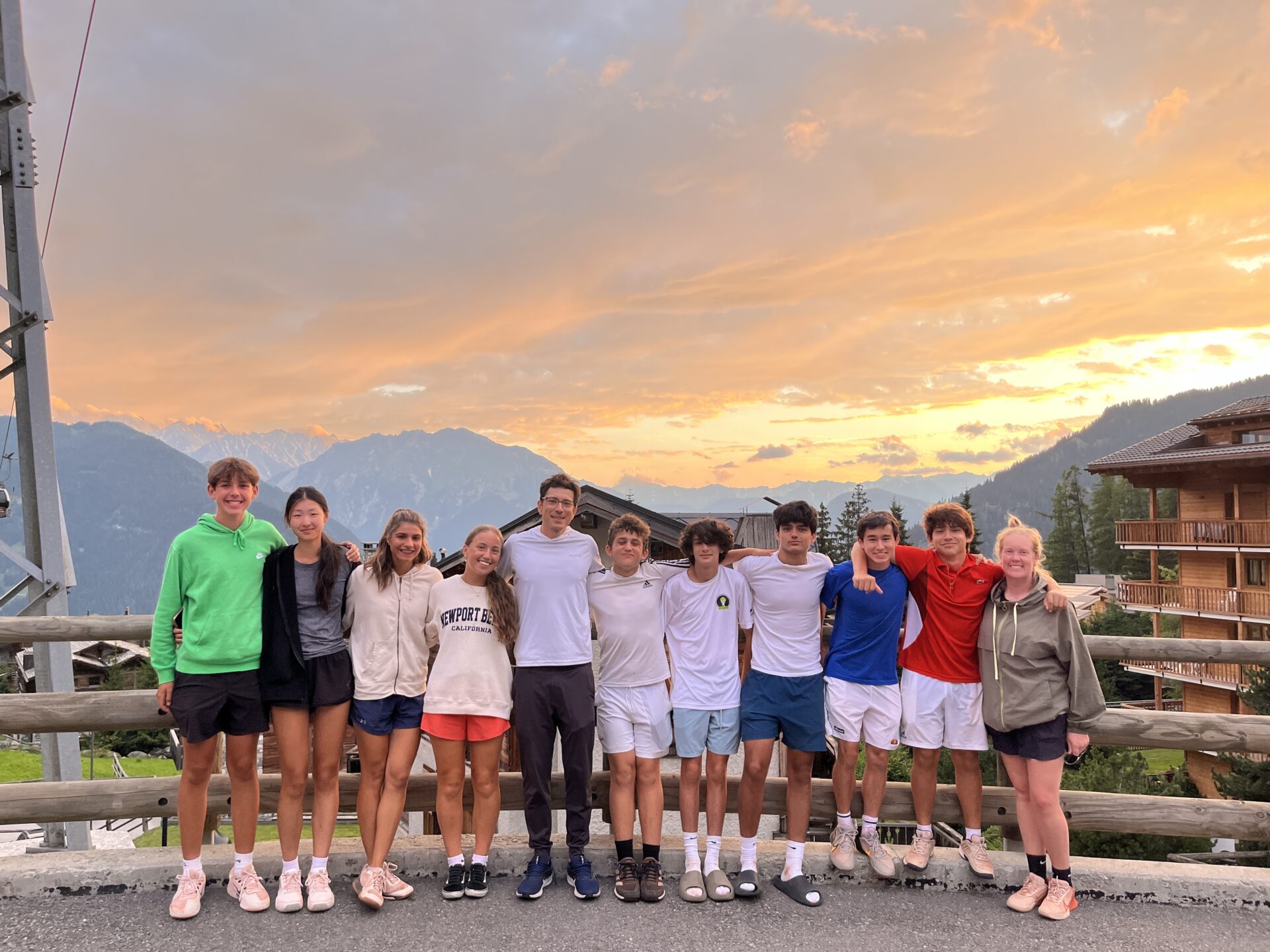 Summer tennis travel in Switzerland. The best summer tennis camp in Europe